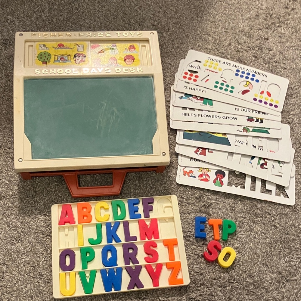 Vintage 1972 Fisher-Price School Days Desk